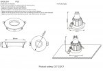 Светильник встроенный Crystal Lux CLT 032C1 WH (1400/175)