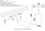 Светильник трековый магнитный Crystallux CLT 0.33 003 12W BL 3000K SPACE
