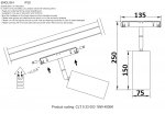 Светильник трековый магнитный Crystallux CLT 0.33 003 18W WH 4000K SPACE