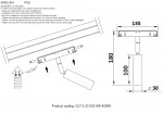 Светильник трековый магнитный Crystal Lux CLT 0.33 003 6W BL 4000K (1409/308)