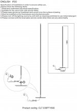 Торшер Crystal Lux CLT 035PT1600 GO (1400/803)