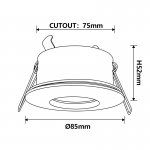 Светильник встраиваемый Crystallux CLT 045C1 WH IP44 Torus
