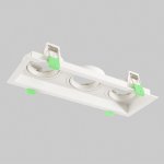 Светильник встроенный Crystallux CLT 068C3 WH Elara