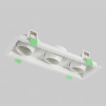 Светильник встроенный Crystallux CLT 069C3 WH Elara