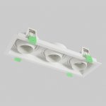 Светильник встроенный Crystallux CLT 069C3 WH Elara