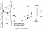 Светильник бра Crystal Lux CLT 210W USB BL (1400/469)