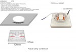 Светильник встроенный Crystal Lux CLT 501C120 WH (1400/197)