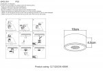Светильник потолочный Crystallux CLT 525C95 WH 4000K Celestia