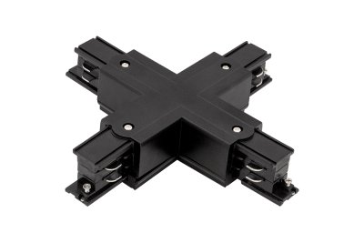 X-коннектор для трехфазного трека DesignLed CN-3F-X-BL X-коннектор для трехфазного трека DesignLed CN-3F-X-BL