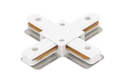 X-коннектор для однофазного трека DesignLed CN2-WH-X