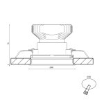Корпус светильника COMBO-32 Lumker COMBO-32-BL
