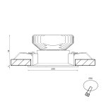 Корпус светильника COMBO-43 Lumker COMBO-43-BL
