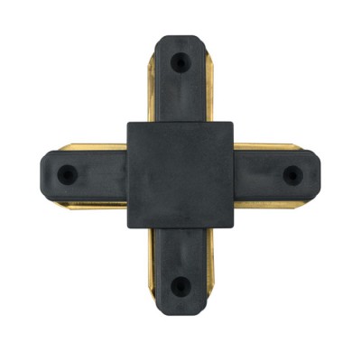 Коннектор черный De Markt CON 2X BL Track Коннектор черный De Markt CON 2X BL Track