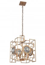 Светильник подвесной CUENTO SP4 GOLD (1490/204) Crystal lux