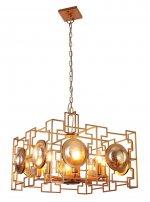 Светильник подвесной Crystal Lux CUENTO SP8 GOLD (1490/208)