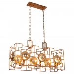 Светильник подвесной CUENTO SP8 L900 GOLD (1490/208L) Crystal lux