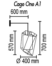 Настенный светильник Cage One A1 16 01g Настенный светильник Cage One A1 16 01g