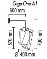 Настенный светильник Cage One A1 16 01g