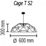 Подвесной светильник Cage Three S2 12 01g