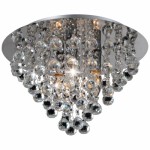 Светильник н/п CRISTAL 3хE14х60Вт. мет/стек. Хром NC37003/1