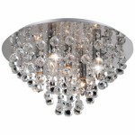 Светильник н/п CRISTAL 5хE14х60Вт. мет/стек. Хром NC37005/1