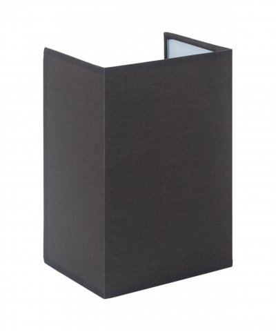 Настенный светильник Crocus Glade A1 10 02g, металл (белый)/ткань (черный), Н20, 1 x E14 40W