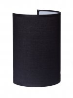 Настенный светильник Crocus Glade A2 10 02g, металл (белый)/ткань (черный), Н20, 1 x E14 40W