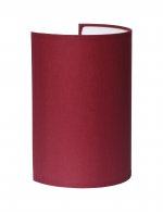 Настенный светильник Crocus Glade A2 10 03g, металл (белый)/ткань (бордо), Н20,1xE14 40W