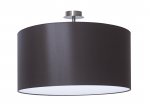 Потолочный светильник Crocus Glade P1 01 05g,металл (никель/сатин)/ткань коричневая, ?40/Н20см, 1х Е