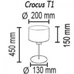 Настольный светильник Crocus Glade T1 01 02g