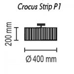 Потолочный светильник Crocus Strip P1 01 01p