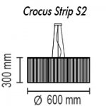 Подвесной светильник Crocus Strip S2 01 09p