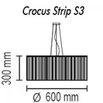Подвесной светильник Crocus Strip S3 01 01p