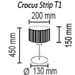 Настольный светильник Crocus Strip T1 01 05p