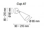Настенный светильник Cup A1 20