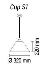 Подвесной светильник Cup S1 20