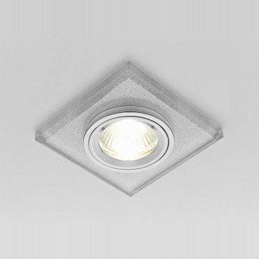 Светильник точечный Ambrella D0326 серебро-квадрат ORGANIC SPOT