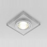 Светильник точечный Ambrella D0326 серебро-квадрат ORGANIC SPOT