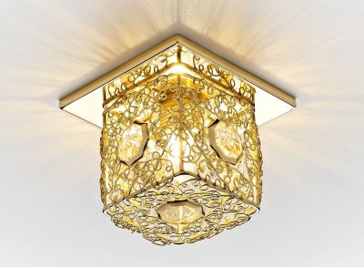 Встраиваемый светильник Ambrella D1003 GD CL