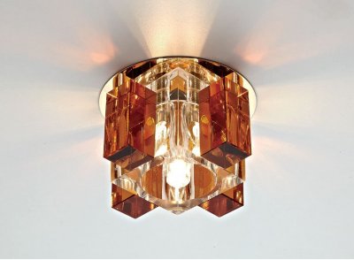 Встраиваемый светильник Ambrella D1037 CL/TI/G