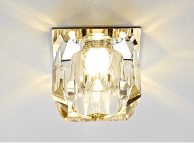 Точечный светильник Ambrella Кристальный D1041 CL/G