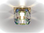 Светильник точечный Ambrella D1041 G/MULTI золото/перламутровый G9 CRYSTAL SPOT