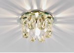 Светильник точечный Ambrella D1047 CL/CL/G золото/прозрачный G9 CRYSTAL SPOT