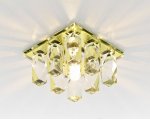 Светильник точечный Ambrella D1049 G/CL золото/прозрачный CRYSTAL SPOT