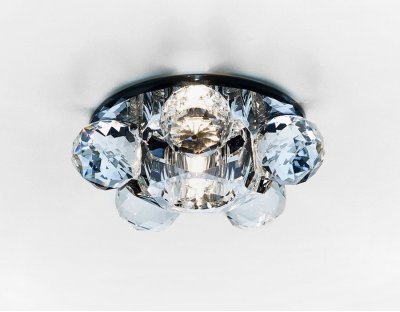 Светильник точечный Ambrella D1055 BK/CL тонированный/прозрачный G9 ORGANIC SPOT