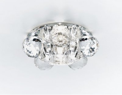 Светильник точечный Ambrella D1055 CL/CH хром/прозрачный G9 ORGANIC SPOT