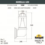 Светильник уличный настенный FUMAGALLI MIRELLA  D15.505.000.LXD1L