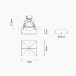 Встраиваемый светильник D27F2901
