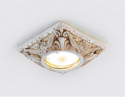 Светильник точечный Ambrella D2960 BG бежевый гипс MR16 ORGANIC SPOT