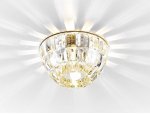 Светильник точечный Ambrella D4180 Big CL/G золото/прозрачный G9 CRYSTAL SPOT